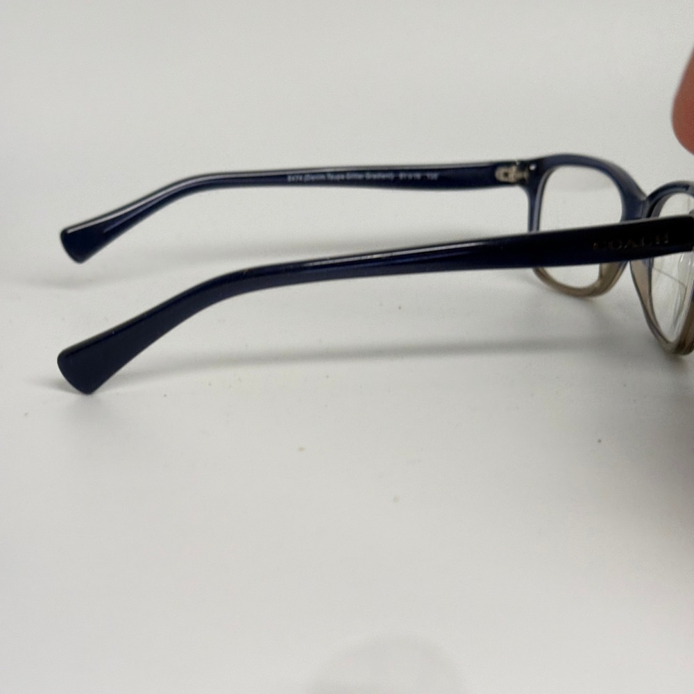 Coach HC 6089 5474 Denim Taupe Glitter Gradient Eyeglasses 51-16-135 HC6089 - Picture 4 of 7